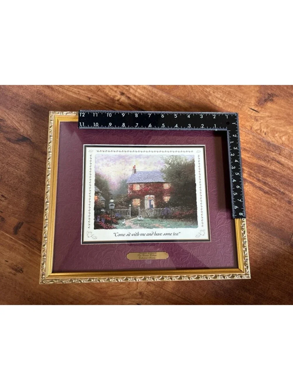 Thomas Kinkade Pye Corner Cottage Collectors Society Framed Print